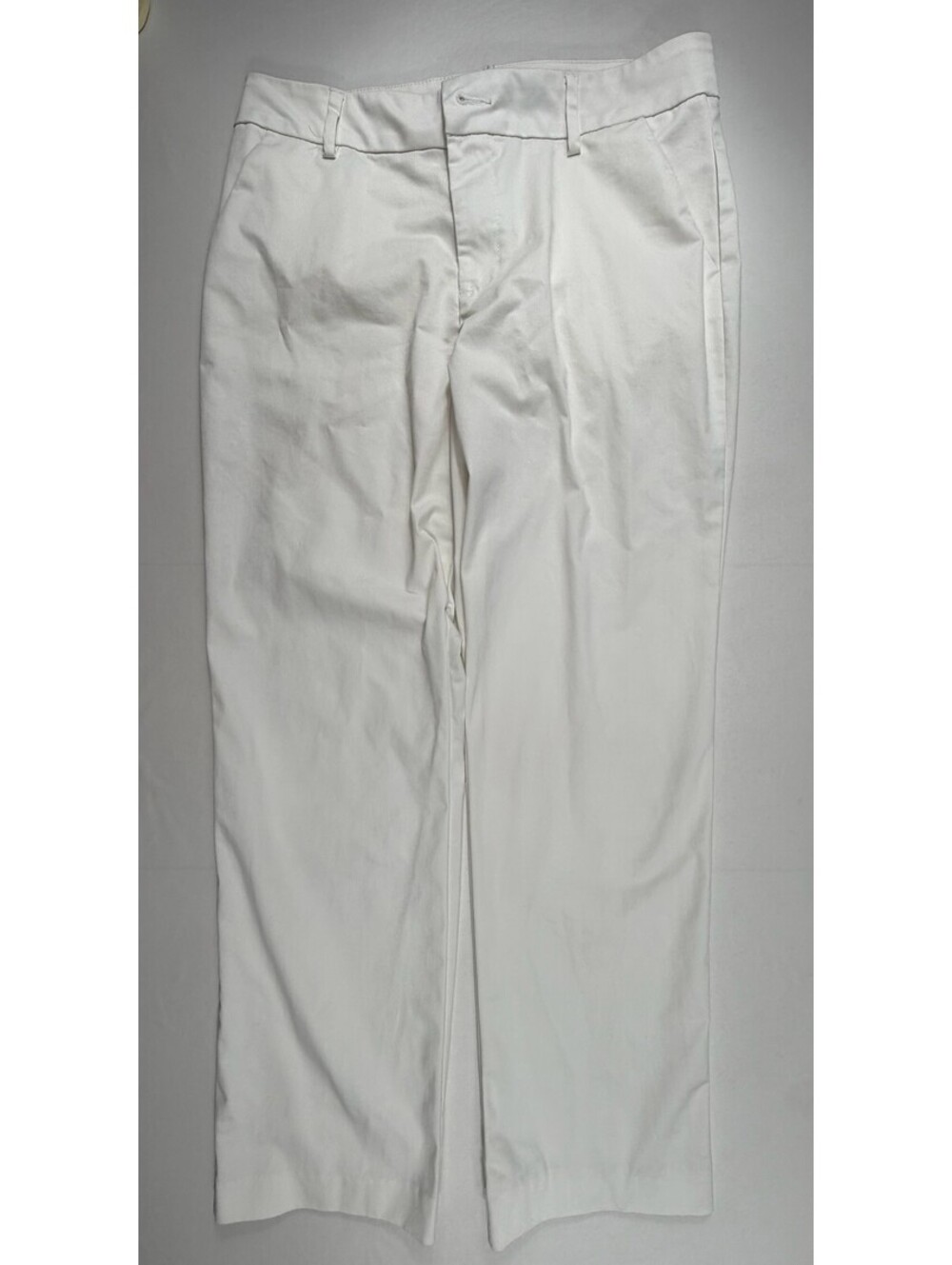 Lee Women's White Wrinkle-Free Dress Pants Size 10 Medium